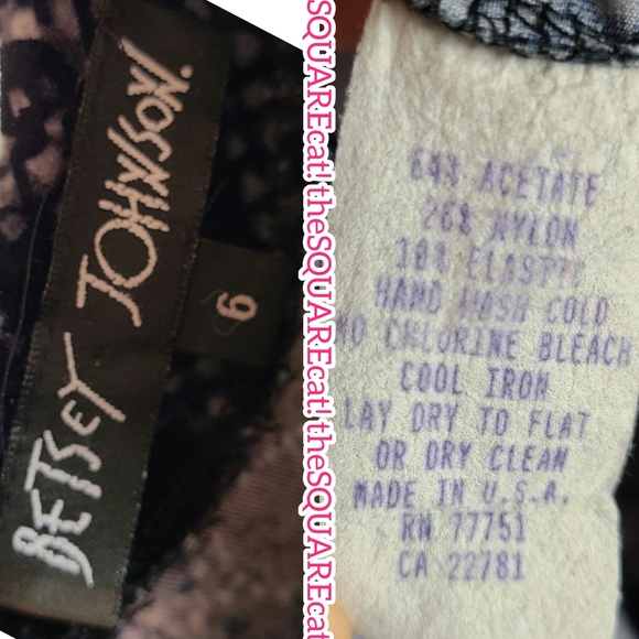 π€ 90s Betsey Johnson stretchy VELVET snake print long sleeves skater dress π€ - Picture 5 of 7